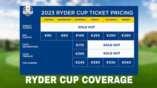 2023 Ryder Cup Ticket Prices